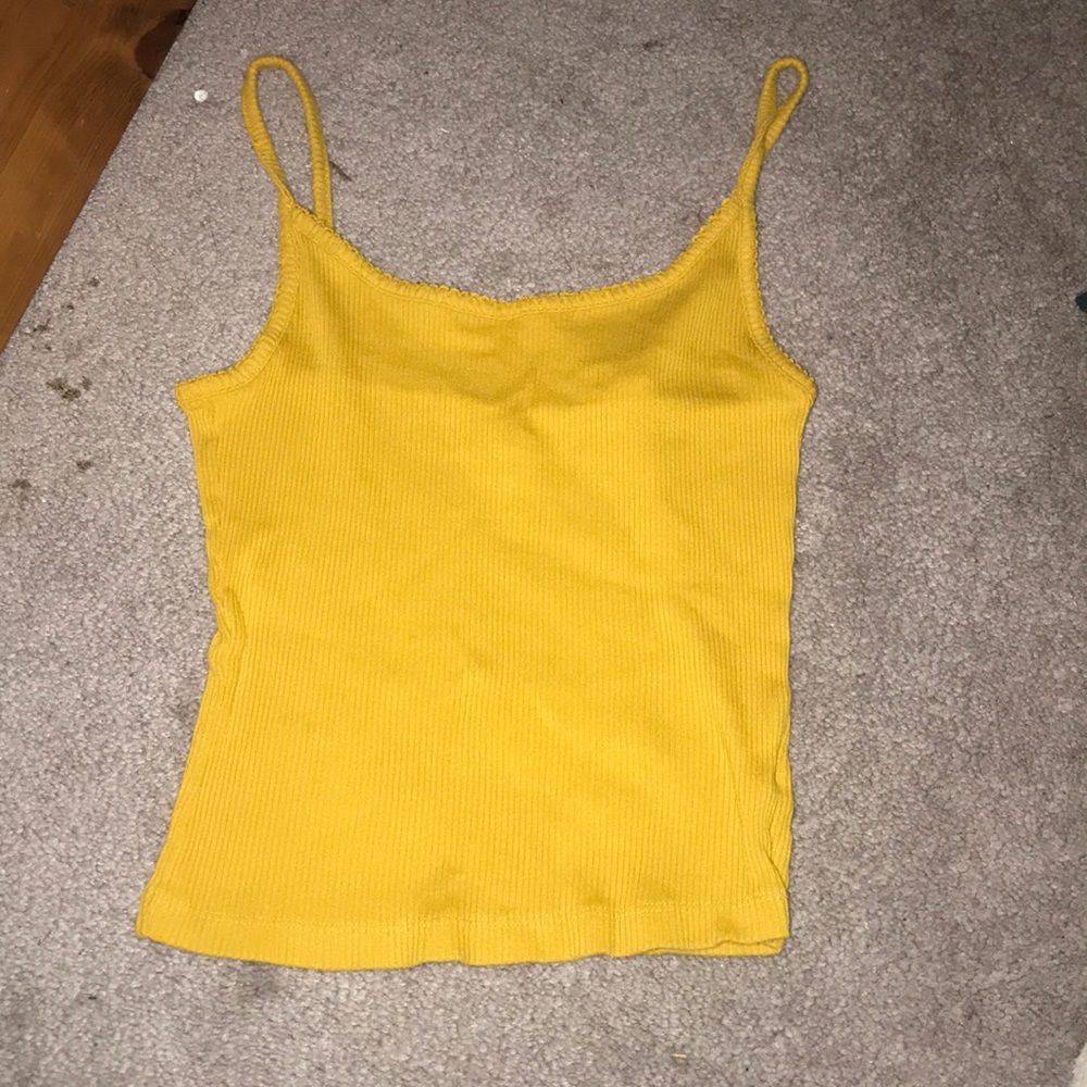 Yellow sweater like tank top
